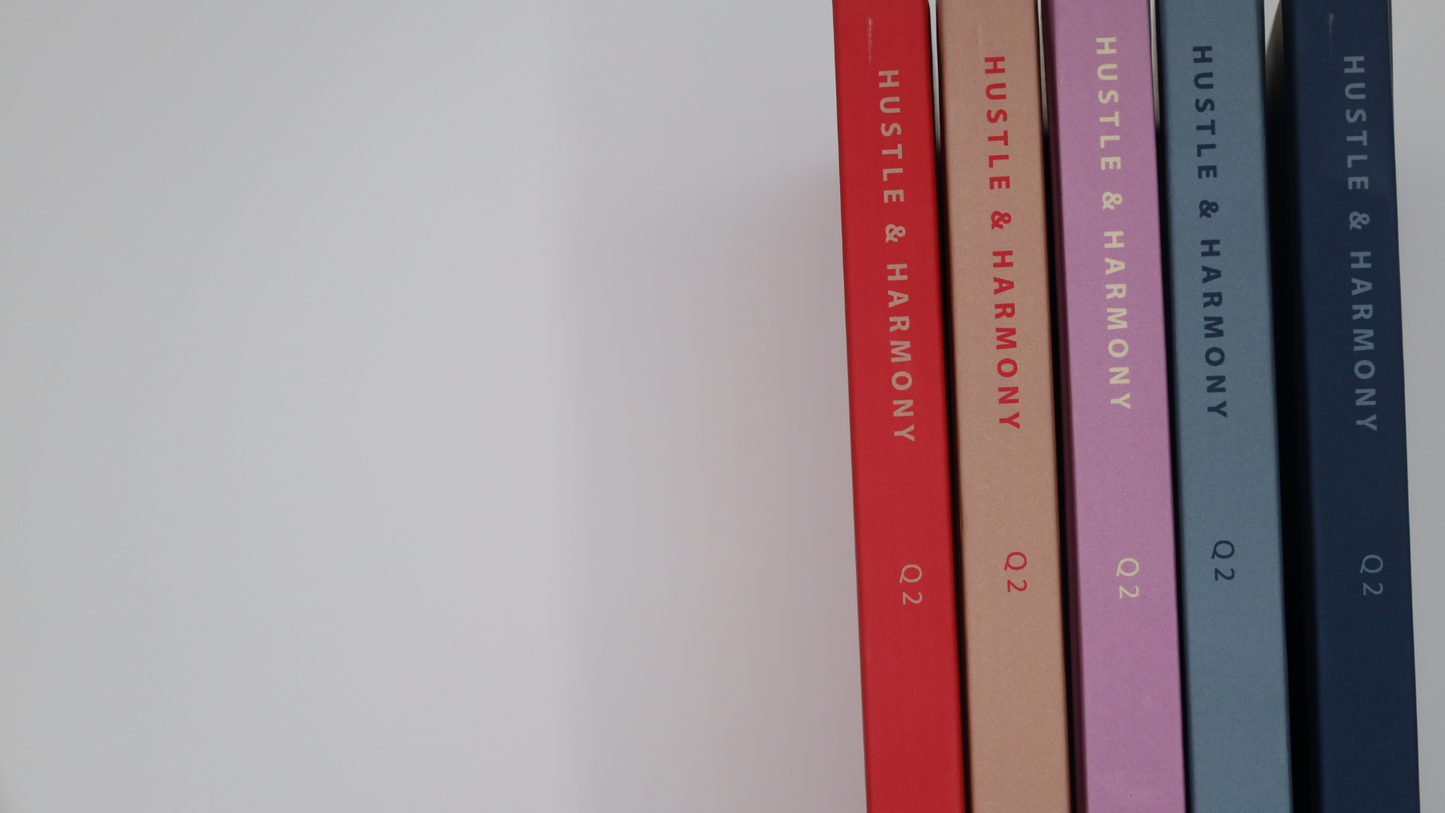 Hustle & Harmony Planner, Undated - Plum & Amber Haze