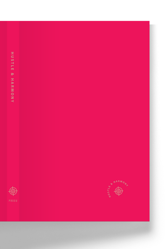 Hustle & Harmony Productivity Planner, Undated - Sunset Rouge