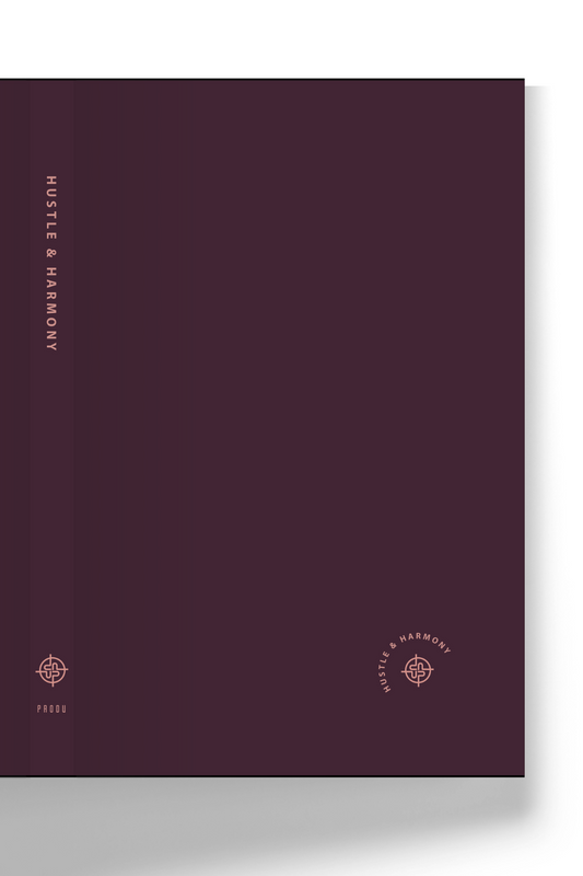 Hustle & Harmony Planner, Undated - Plum & Amber Haze